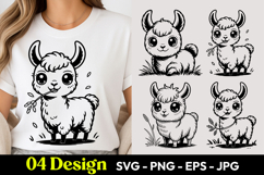 Kawaii Yak SVG PNG Product Image 1