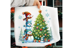 Cute Christmas Snowman PNG, Funny Christmas Snowman PNG Product Image 1