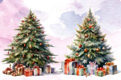 Watercolor Christmas Tree Clipart Sublimation, Watercolor Product Image 3