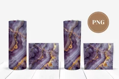 Purple Marble Tumbler Sublimation, Glitter Tumbler Designs Product Image 2