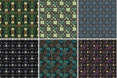 Mystic Astrology &amp; Tarot Digital Paper,Gold Zodiac Pattern Product Image 2