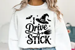 I Drive a Stick Svg | Halloween Svg | Shirt Svg Product Image 1