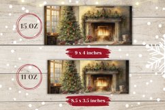Watercolor Christmas Tree Mug Wrap, Christmas Coffee Cup Product Image 2