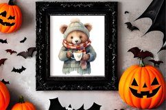 Christmas Animals Coffee Sublimation Clipart, Christmas PNG Product Image 3
