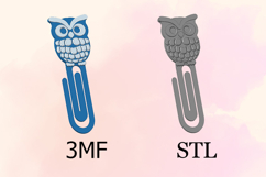 Paper Clips, Owl STL/3MF files for 3D Printing Product Image 2