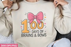100 Days of Brains PNG, 100 Days Of School Sublimation PNG Product Image 3
