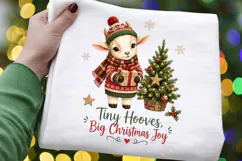 Cute Christmas Baby Goat PNG, Tiny Hooves Big Christmas Joy Product Image 2