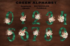 Green Boho Floral Alphabet Product Image 3
