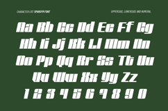 Spargym - Bold &amp; Modern Italic Geometric Display Font Product Image 2