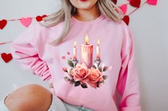 Vintage Valentines Day Flowers Clipart Product Image 2