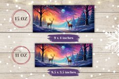 Christmas Forest Mug Design, Christmas Deer Coffee Mug Wrap Product Image 2