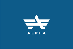 Alpha Letter A Logo Design Vector Product Image 2