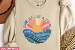 One Day at a Time PNG, Mental Health Sublimation P Product Image 1