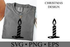 Christmas Candle Svg | Christmas svg | Shirt Svg Product Image 3