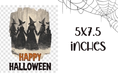 Happy Halloween Towel, Vintage Witches Towel Design Product Image 2