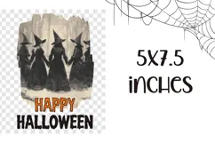 Happy Halloween Towel, Vintage Witches Towel Design Product Image 2