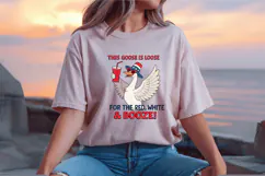 4th of July Goose, Red White Boozy PNG Sublimation Design Product Image 2
