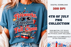 Fireworks Freedom Chaos PNG | Sublimation DTF Product Image 3