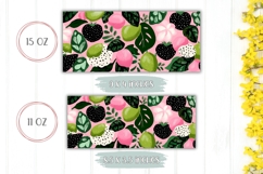 Abstract Mug, Abstract Flowers Mug, Floral Mug Template Product Image 2