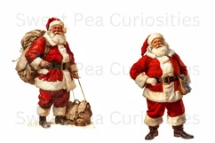 Christmas, Santa, Ephemera, PNG, Junk Journal, clipart Product Image 2