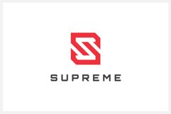 Supreme Letter S logo design vector template Product Image 1