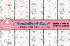 Grandmillennial Digital Paper JPG Product Image 1