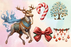 Cute Christmas Set Sublimation Clipart, Christmas PNG Product Image 3