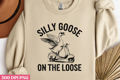 SILLY GOOSE ON THE LOOSE PNG, Vintage Silly Goose Sublimatio Product Image 2