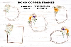Watercolor Pampas Grass Copper Frames Product Image 3