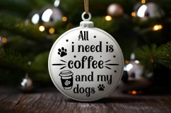 All i need is coffee and my dogs SVG, Christmas Dog SVG Product Image 3