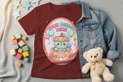 Children clothing T-shirt mockup Product Image 3