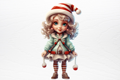 Christmas Little Girl Clipart PNG Product Image 2