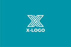 Geometric Letter X Logo Design Vector Product Image 2