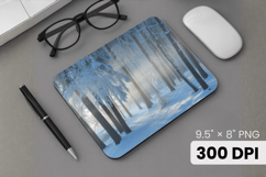 Winter Wonderland Snowflake PNG, Icy Tree Mouse Pad Design Product Image 1