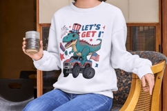 Red, White &amp; RAWR Patriotic Dino &amp; Monster Truck PNG Pack Product Image 2