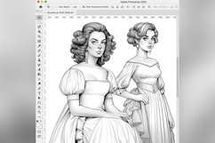 50 Procreate Baroque Fashion Style Stamp Brushes Product Image 10