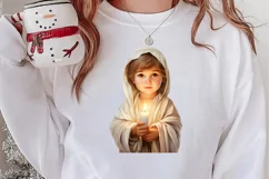 Christmas Baby Jesus Watercolor Clipart, Christmas Baby Jesu Product Image 2