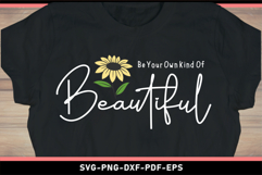 Be your own kind of beautiful, Inspirational Quote SVG Files Product Image 2