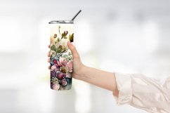 Spring floral tumbler wrap sublimation Product Image 2
