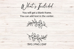 Hand Drawn Wedding Name SVG With Leaf Branch Details Product Image 2