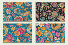 Boho Floral Paisley Cutting Boards sublimation Design Product Image 2
