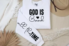 God is good all the time Sleeve SVG PNG Product Image 2