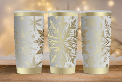 20oz Tumbler laser svg wrap|Christmas Snowflake svg Product Image 1