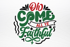 Christmas Round Ornaments Sign SVG Product Image 2