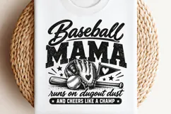 Baseball Mama Dugout Dust PNG, Vintage Baseball Mom Game Day Product Image 2