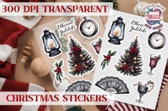 Christmas Sticker Sheet Gothic Dark Winter Holiday PNG Product Image 1