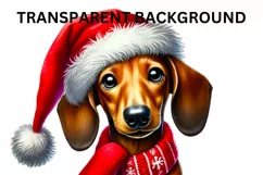 Dachshund Christmas Png, Cute Pet Sublimation Graphics Product Image 3