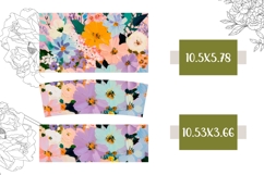 Art Tumbler Wrap, Art Flowers 40 Oz Tumbler Design Product Image 2