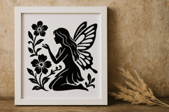 Enchanting Fairy with Flower SVG Product Image 1