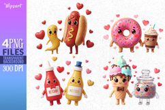 Cute Food Friends PNG Product Image 1